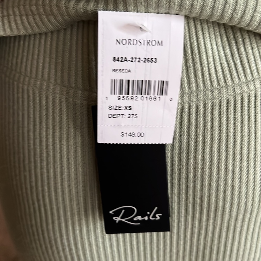 NWT Rails Reseda Green Ribbed Tank & Skirt - Picture 8 of 8